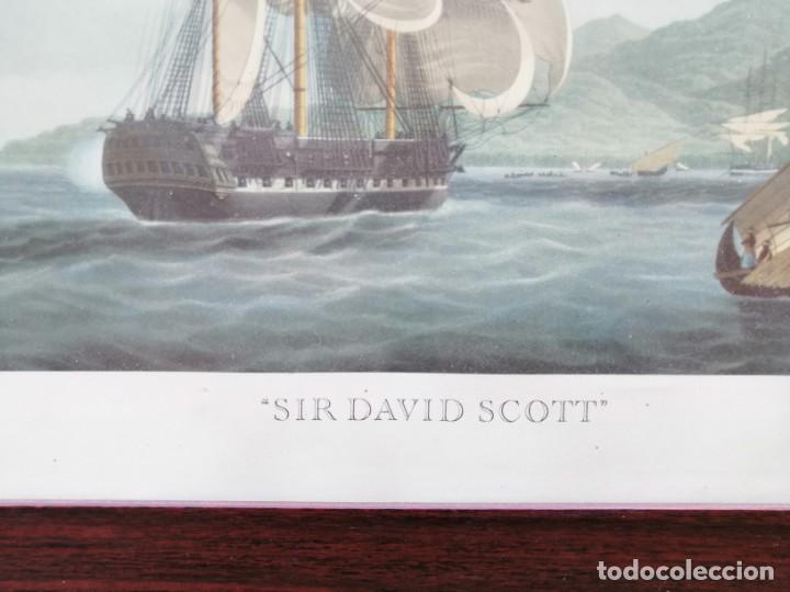 Arte: CUADRO CON LA LITROGRAF&Iacute;A DEL NAV&Iacute;O &rdquo;SIR DAVID SCOTT&rdquo; - Foto 8