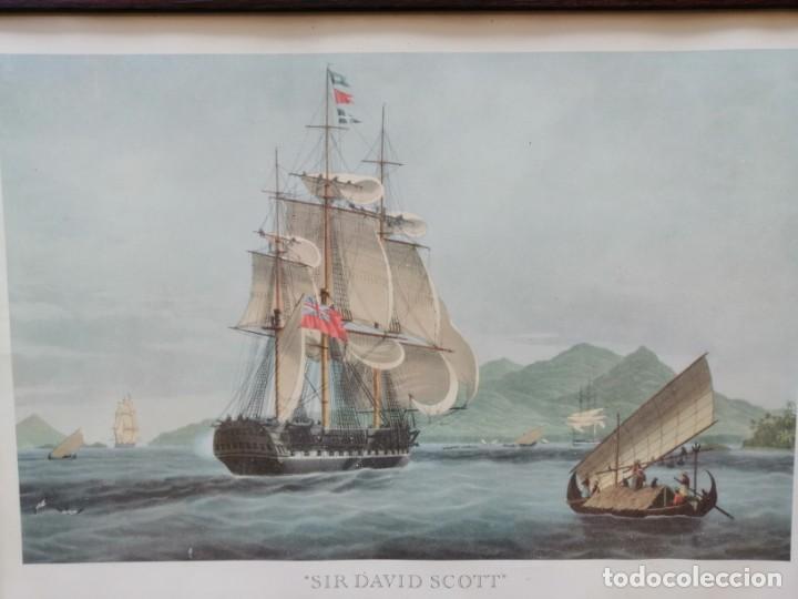 Arte: CUADRO CON LA LITROGRAF&Iacute;A DEL NAV&Iacute;O &rdquo;SIR DAVID SCOTT&rdquo; - Foto 9