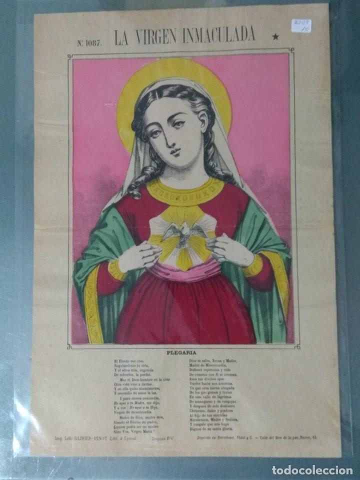 Art: LITOGRAFIA DE OLIVIER PINOT N&ordm; 1087 - LA VIRGEN INMACULADA
