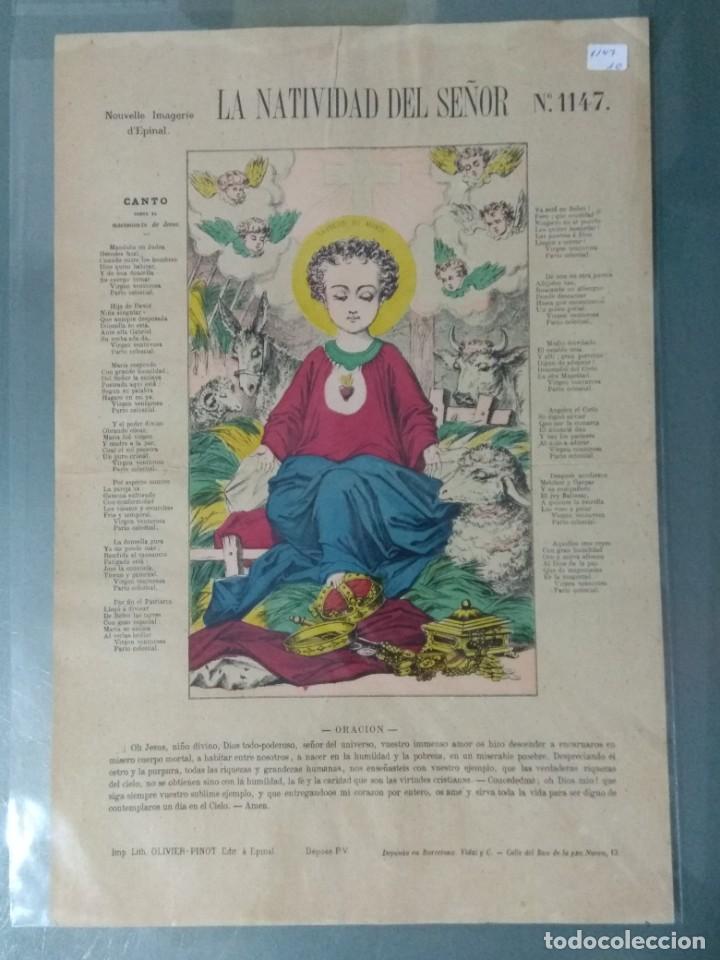 Art: LITOGRAFIA DE OLIVIER PINOT N&ordm; 1147 - LA NATIVIDAD DEL SE&Ntilde;OR