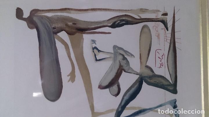 Arte: DALI litograf&iacute;a la divina comedia enmarcada - Foto 15