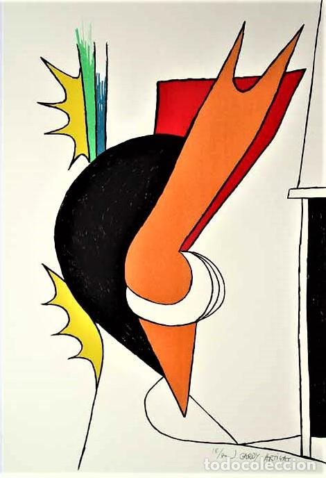 Arte: JOAN GARDY-ARTIGAS BRACELET D&acute; IVOIRE LITOGRAF&Iacute;A ORIGINAL FIRMADA Y NUMERADA XX / 80 A L&Aacute;PIZ ARCHES