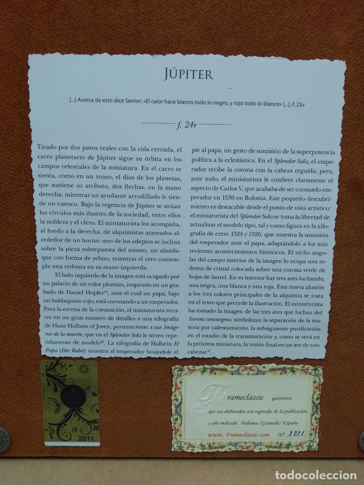 Arte: Jupiter, Splendor Solis, Ediciones Moleiro 2011 montaje cuadro - Foto 9