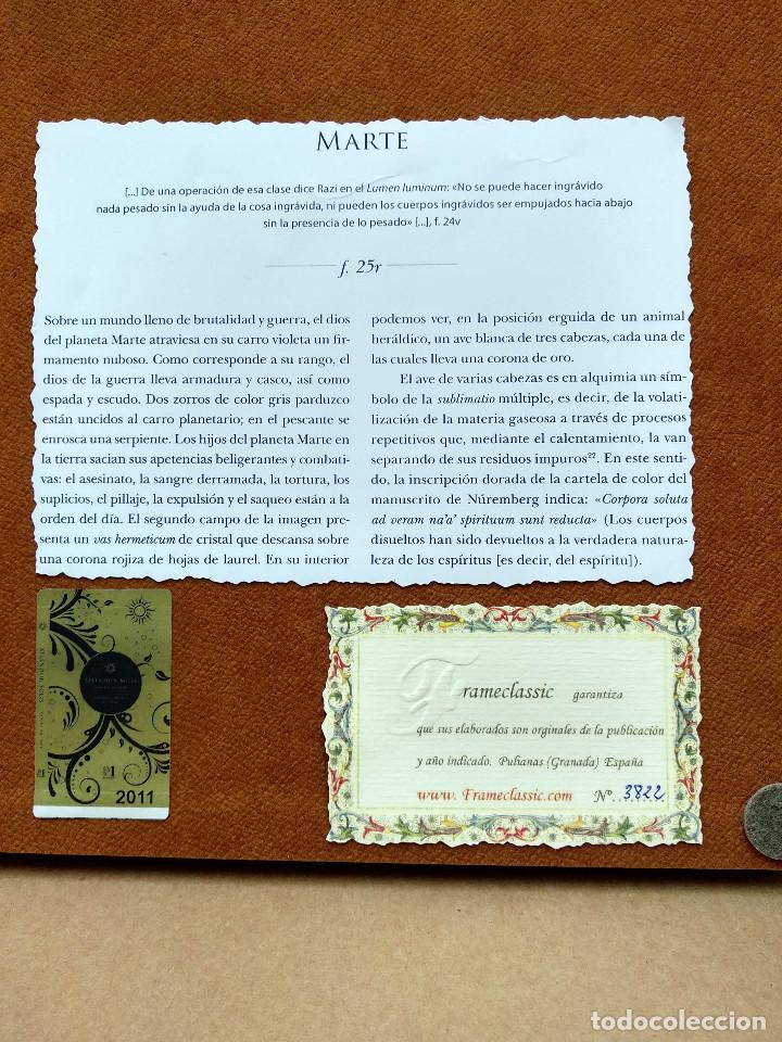 Arte: Marte, Splendor Solis, Ediciones Moleiro 2011 montaje cuadro - Foto 8