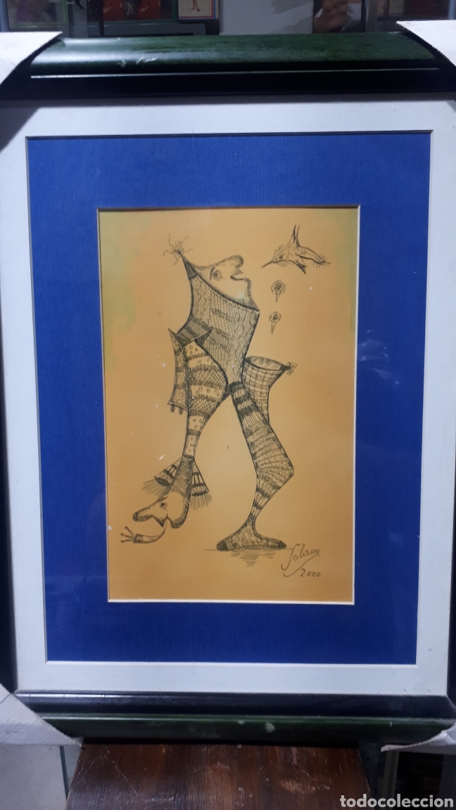Arte: Curiosa litograf&iacute;a firmada SOLANO 2000