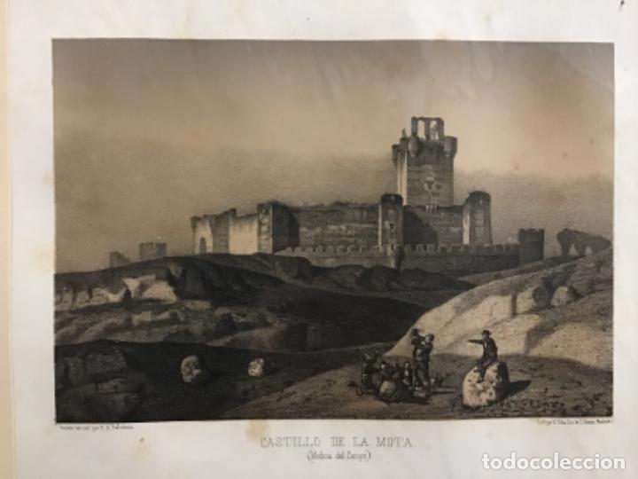 Art: CASTILLO DE LA MOTA (MEDINA DEL CAMPO). PARCERISA. LIT. DONON (LIT. 22 X 32 CM)