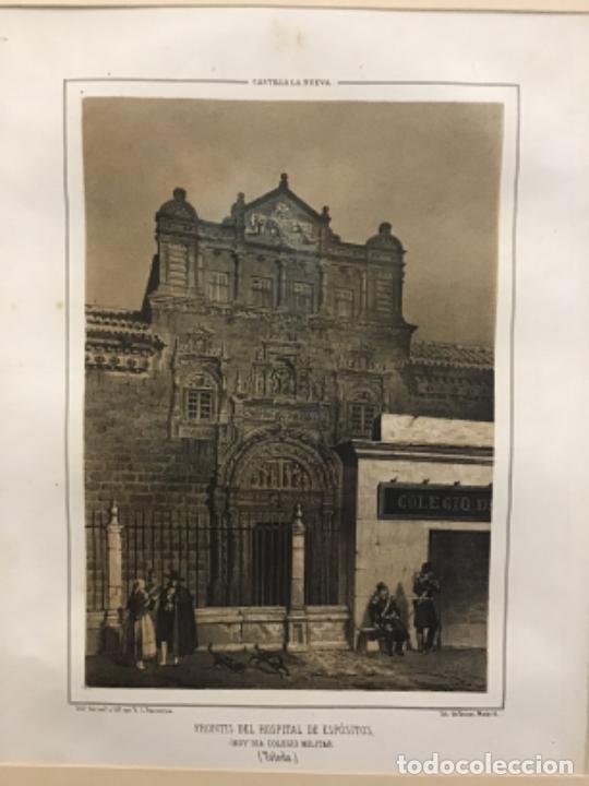 Arte: FRONTIS DEL HOSPITAL DE ESP&Oacute;SITOS. HOY DIA COLEGIO MILITAR (TOLEDO). PARCERISA. (LIT. 22 X 32 CM)