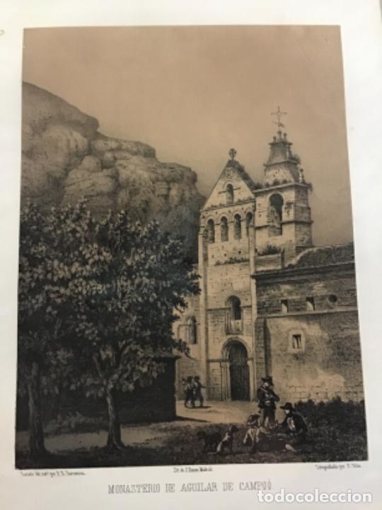 Arte: MONASTERIO DE AGUILAR DE CAMPO&Oacute;. PARCERISA. LIT. DONON (LIT. 22 X 32 CM)