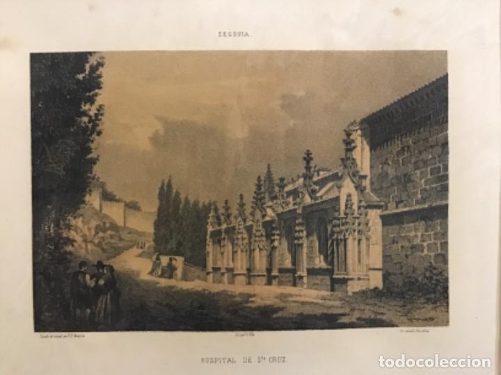 Arte: SEGOVIA. HOSPITAL DE SANTA CRUZ. PARCERISA. LIT. LABIELLE. (LIT. 22 X 32 CM)