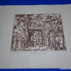 Arte: LA RAMBLA DE LES FLORS.EDITORIAL ARTÍSTICA J. LÓPEZ-LLAUDER.NUMERADA DETRÁS.. Lote 225854740