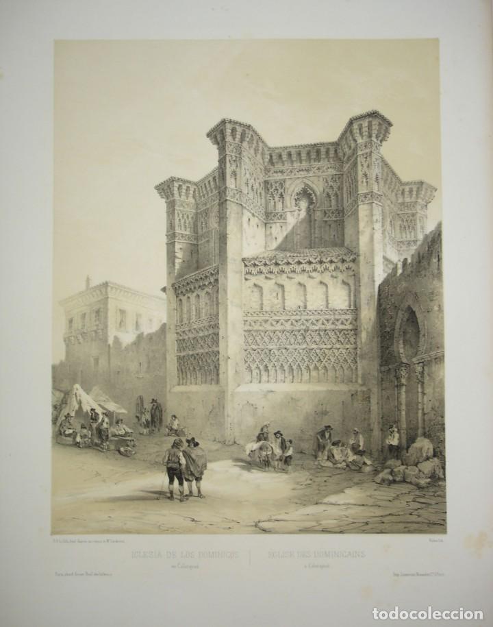 Arte: Vista del siglo XIX de la Iglesia de los Dominicos en Calatayud por Villa Amil