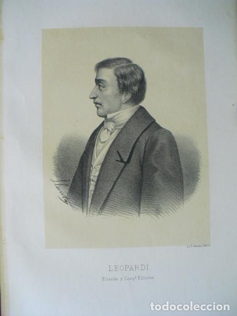 Arte: SIGLO XIX LITOGRAF&Iacute;A DE LEOPARDI - Foto 1