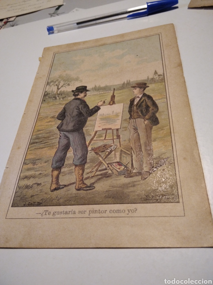 Arte: Litograf&iacute;a de libro antigua