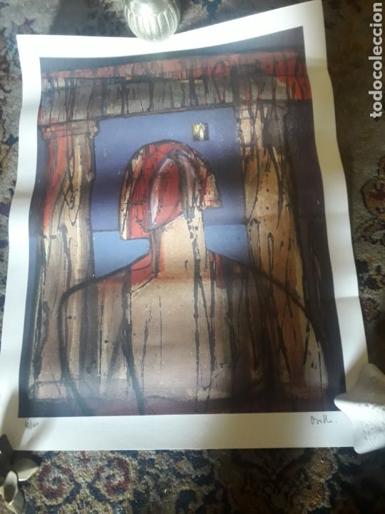 Arte: Litograf&iacute;a firmada y numerada a l&aacute;piz - Foto 1