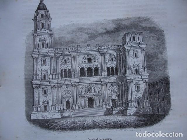 Arte: CATEDRAL DE MALAGA .1850 - Foto 1