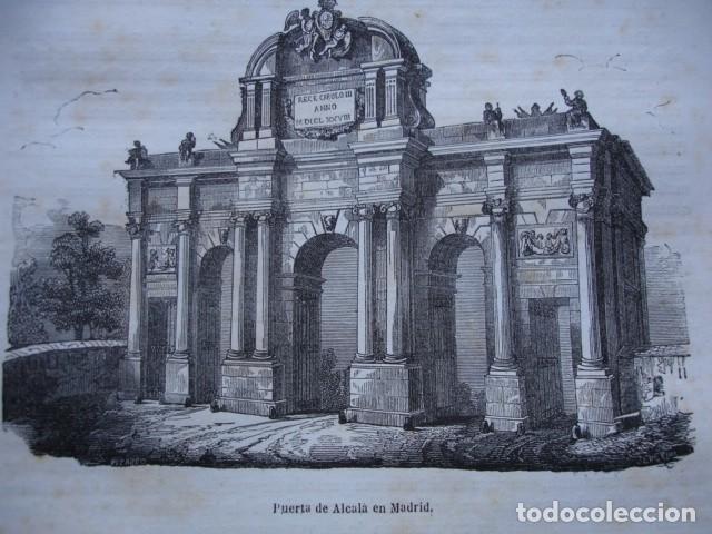Arte: PUERTA DE ALCALA MADRID .1850 - Foto 1