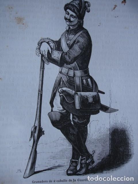 Arte: GRANADERO DE A CABALLO GURADIA REAL EN 1713 .1850