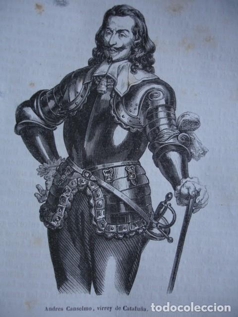 Arte: ANDRES CANSELMO VIRREY DE CATALU&Ntilde;A .1850