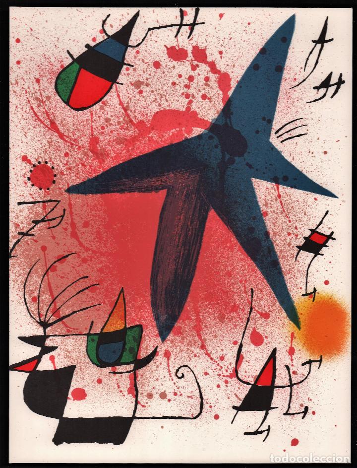 miró / composición 1984. grabado sobre madera. - Compra venta en