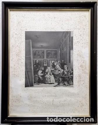 Art: LITOGRAFIA ENMARCADA CON CRISTAL LAS MENINAS DE VELAZQUEZ - CUADRO-366