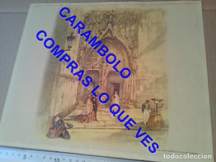 Art: BILBAO PUERTA DEL ANGEL CARLOS SAENZ DE TEJADA 32 CM C7