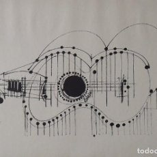 Arte: SALVADOR AULÈSTIA. FIRMADA Y NUMERADA A MANO 15/100. LA FIESTA DE LOS TOROS. 1966. GUITARRA ESPAÑOLA. Lote 253422100