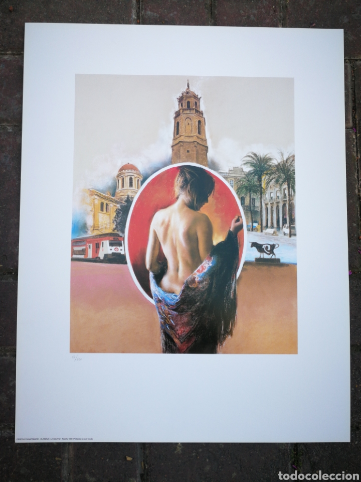 Kunst: LITOGRAF&Iacute;A ORIGINAL DOMINGO &Aacute;LVAREZ- VILANOVA I LA GELTR&Uacute;, NUMERADA A L&Aacute;PIZ, 56X44CM. 1999.
