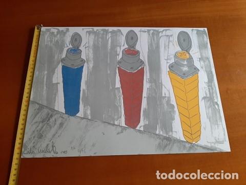 Arte: litografia de julio mediavilla (2006) prueba de autor, original firmada en lamina numerada a mano