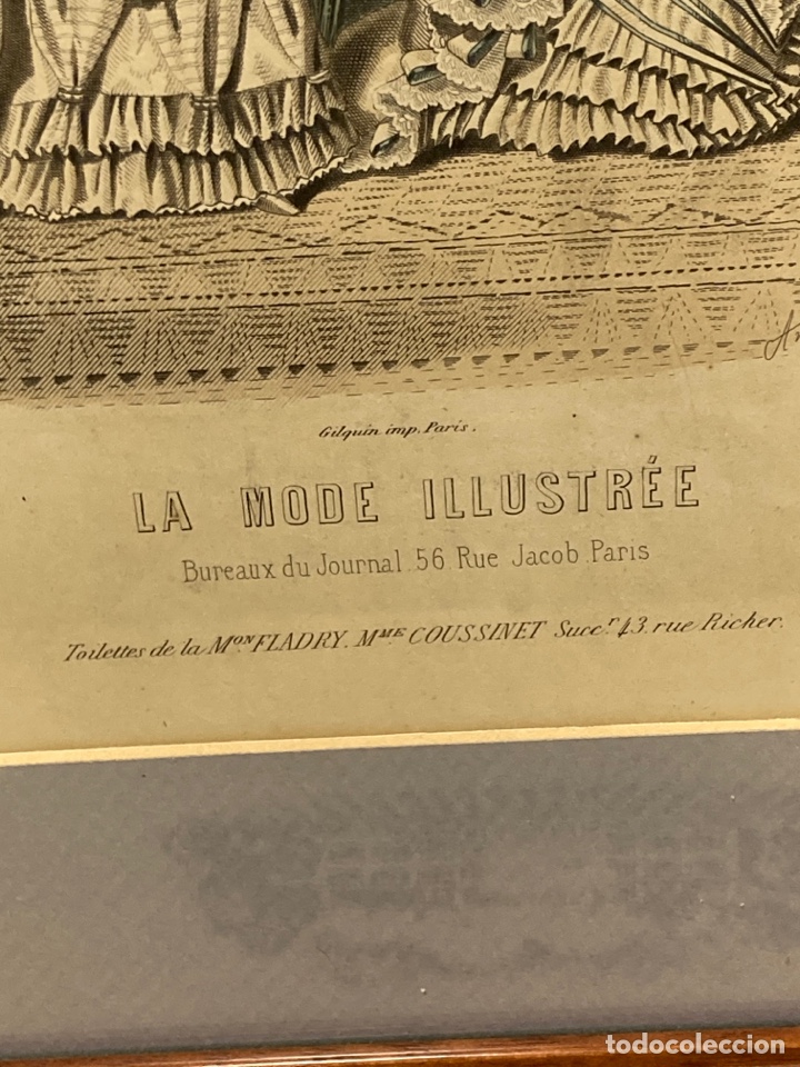 Arte: Lamina la moda ilustrada siglo XIX - Foto 3