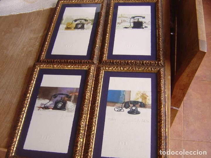 Arte: COLECCI&Oacute;N 4 LITOGRAF&Iacute;AS ENMARCADAS, NUMERADAS Y FIRMADAS.