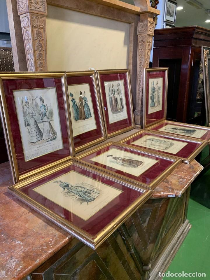 Arte: COLECCI&Oacute;N LITOGRAFIAS MODA ELEGANTE 1889
