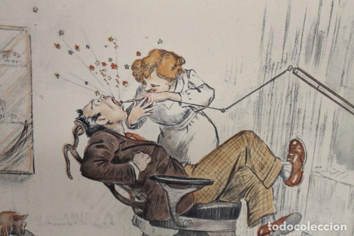 Arte: F. HOFFMANN, UNA LITOGRAF&Iacute;A, C&Oacute;MICA DE DENTISTA , - Foto 3
