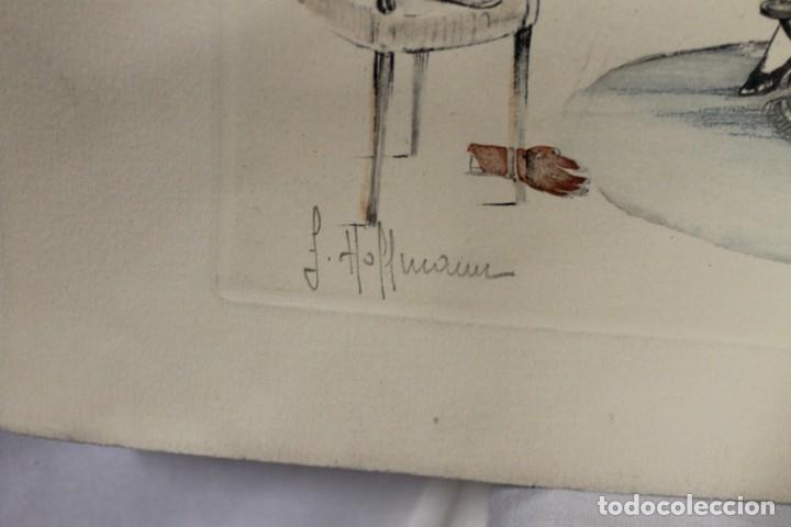 Arte: F. HOFFMANN, UNA LITOGRAF&Iacute;A, C&Oacute;MICA DE DENTISTA , - Foto 5