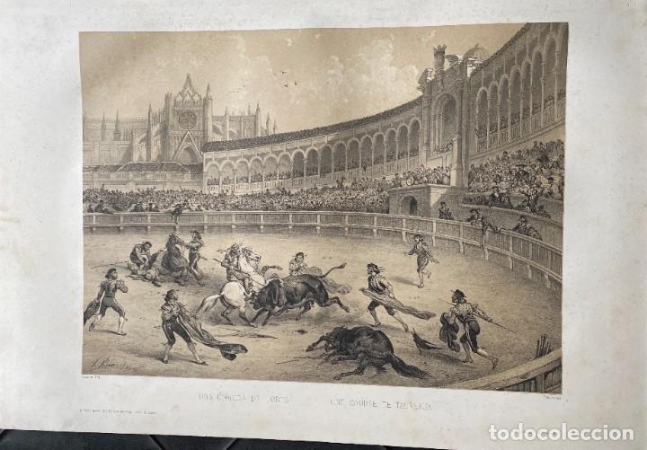 Arte: V. Adam. Una corrida de Toros - Foto 1