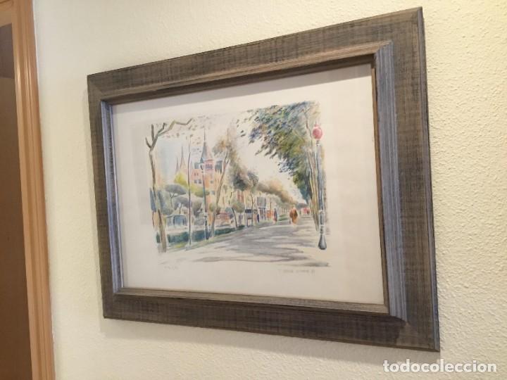 Arte: Litograf&iacute;a Serra Llimona - Casa Punxes (71x55cm)