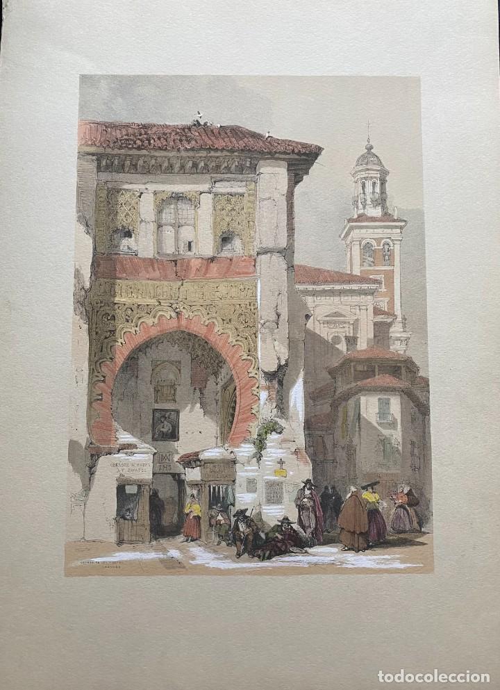 Arte: David Roberts. Corral del Carb&oacute;n. Granada - Foto 1