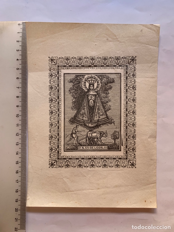 Arte: LITOGRAF&Iacute;A. NUESTRA SE&Ntilde;ORA DE LIDON. - Foto 1