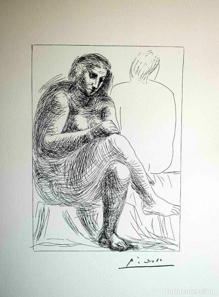 Arte: PABLO PICASSO - En el ba&ntilde;o - edicion numerada. limitada 1200 ejemp. - Foto 1