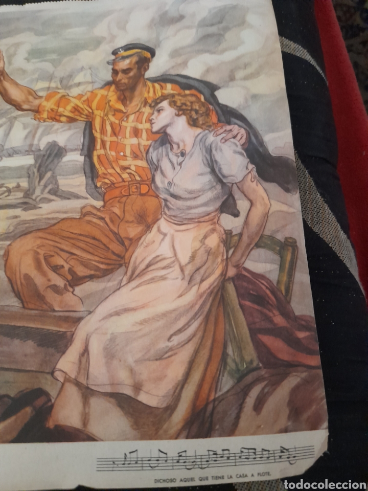 Arte: Antigua litograf&iacute;a, Marina - Foto 3