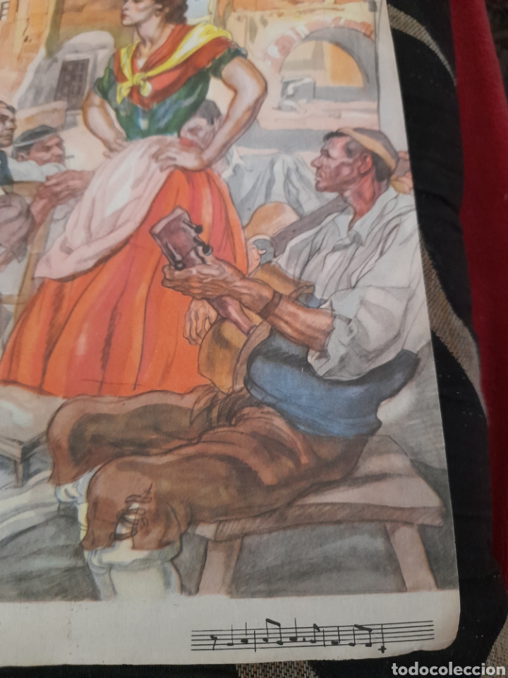 Arte: Antigua litograf&iacute;a, La Dolores - Foto 3