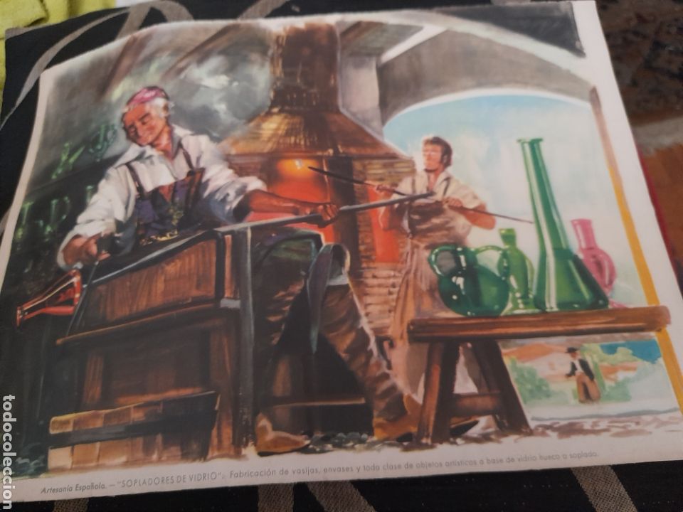 Kunst: Antigua litograf&iacute;a, Sopladores de vidrio