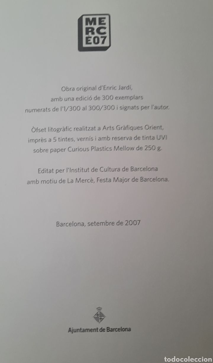 Arte: Jard&iacute;, Enric: Merc&egrave; 2007 - Foto 2