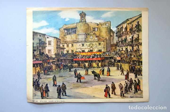 Arte: LITOGRAF&Iacute;A DE SEP&Uacute;LVEDA. ACUARELA DE L&Oacute;PEZ RAM&Oacute;N. L&Aacute;MINA DE 21,5X27 CM