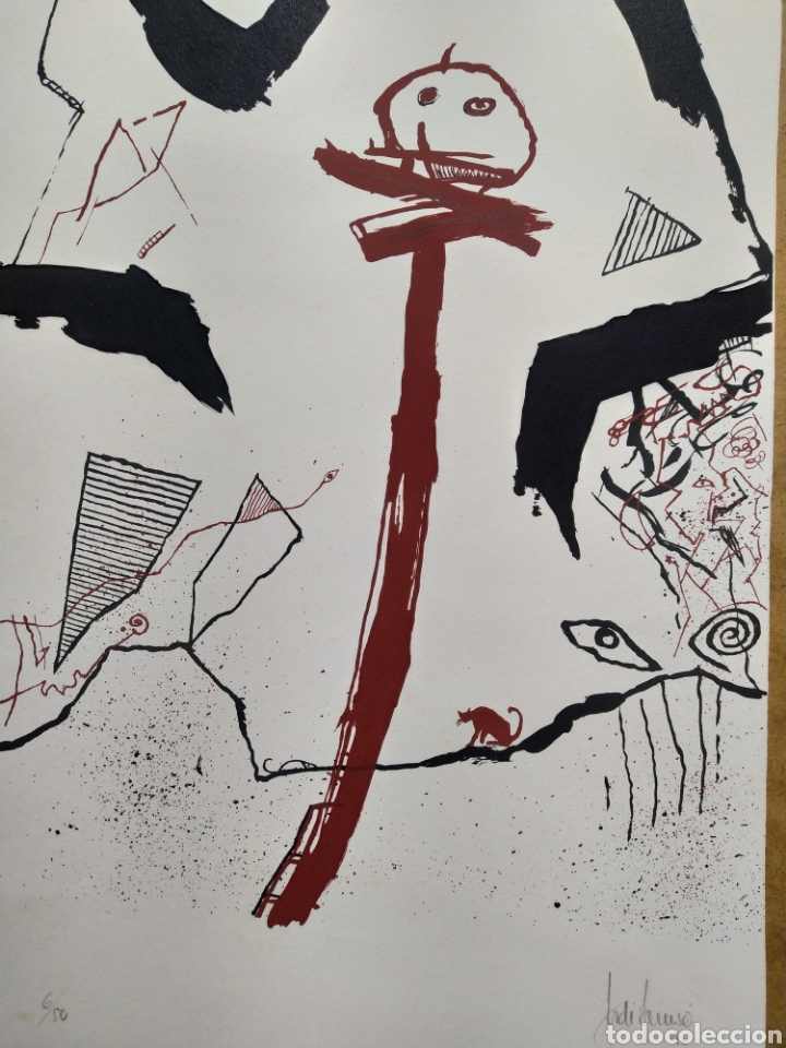 Arte: LITOGRAFIA JORDI SAMS&Oacute; 6/50 - Foto 2