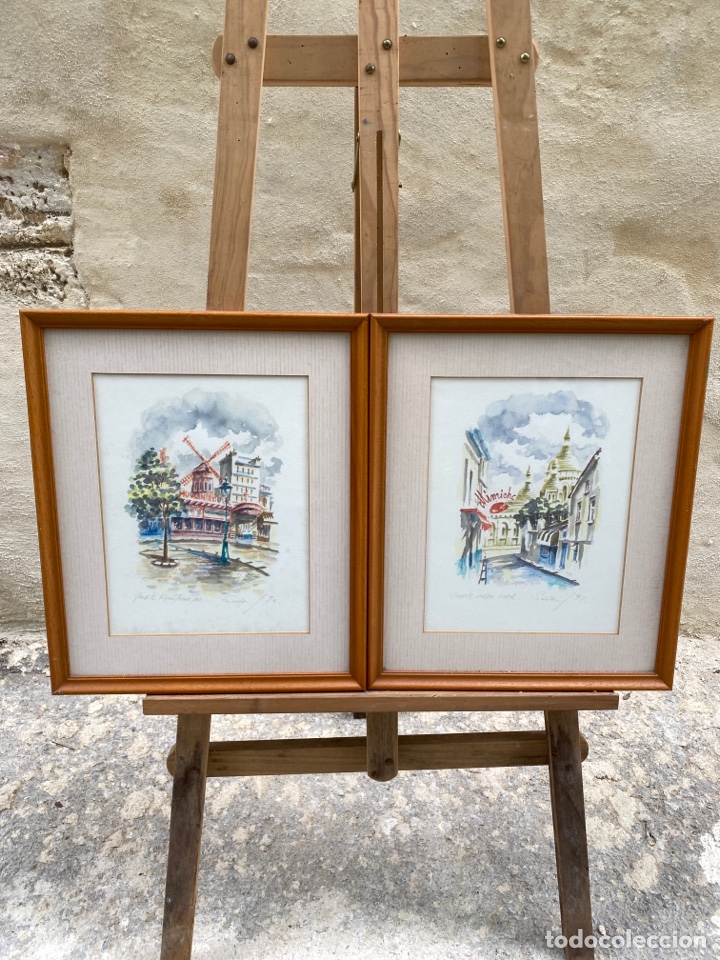 Arte: Pareja de litograf&iacute;as Paris