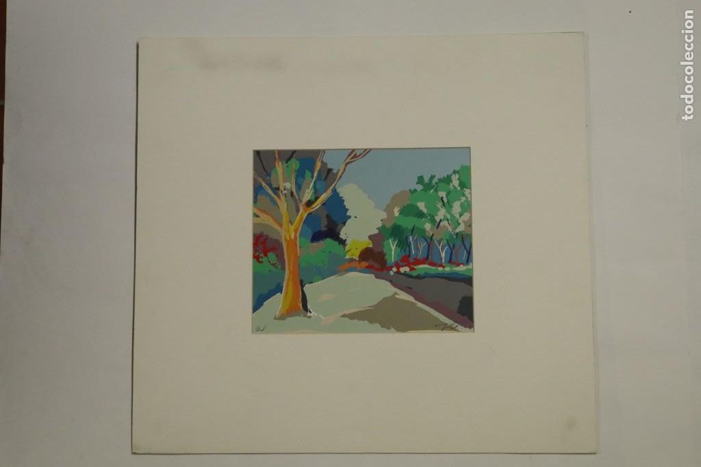 Arte: LITOGRAF&Iacute;A DE IGNACIO ZARATE &rdquo;PARQUE II&rdquo; - Foto 2
