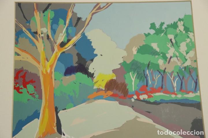 Arte: LITOGRAF&Iacute;A DE IGNACIO ZARATE &rdquo;PARQUE II&rdquo; - Foto 1