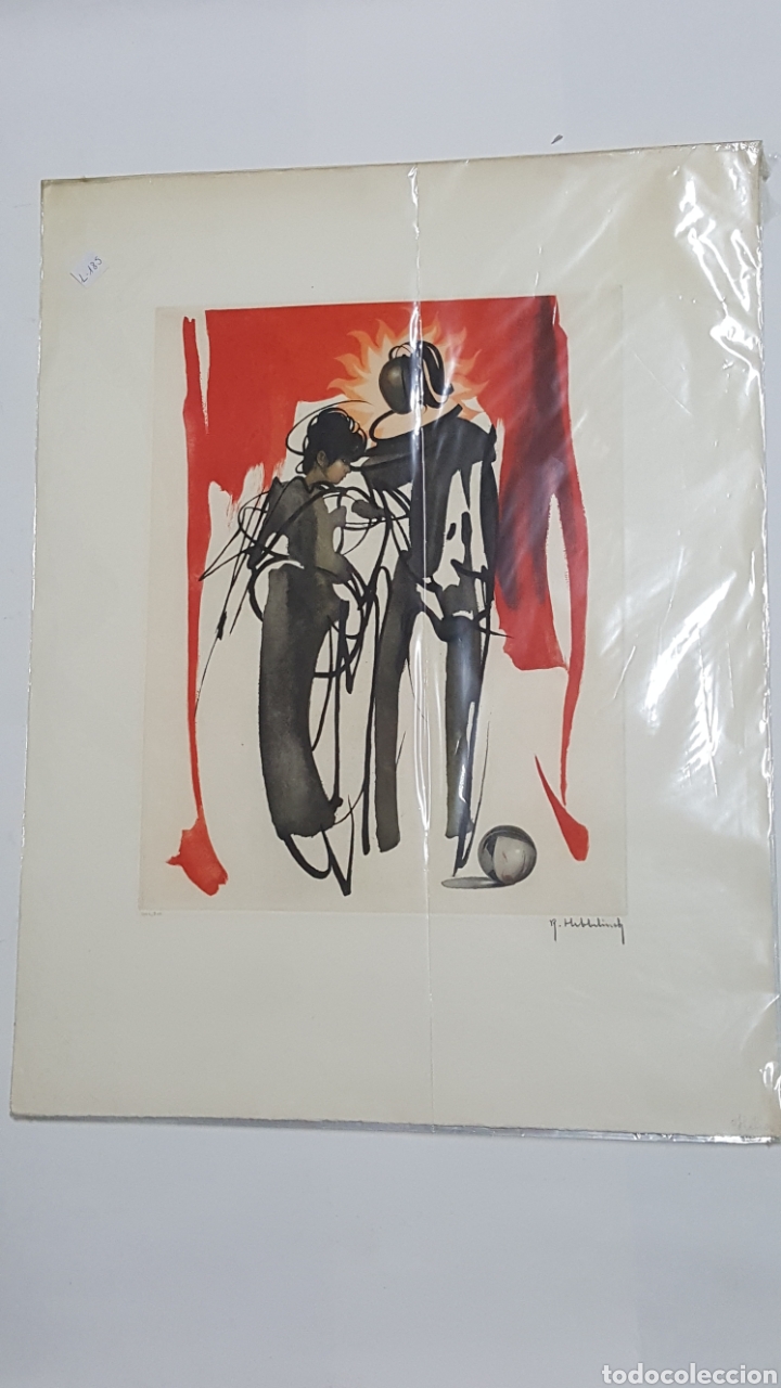 Arte: LITOGRAF&Iacute;A E3 R. MEBLELINCH &rdquo;BAILE EN EL CIELO&rdquo; - Foto 1