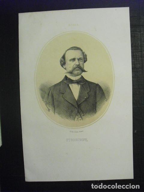Arte: 1867 LITOGRAFIA DE STROGONOFF - Foto 1