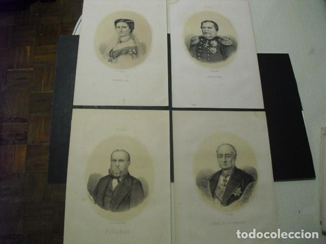 Arte: 1867 LITOGRAFIA DE CUATRO PERSONAJES RUSOS